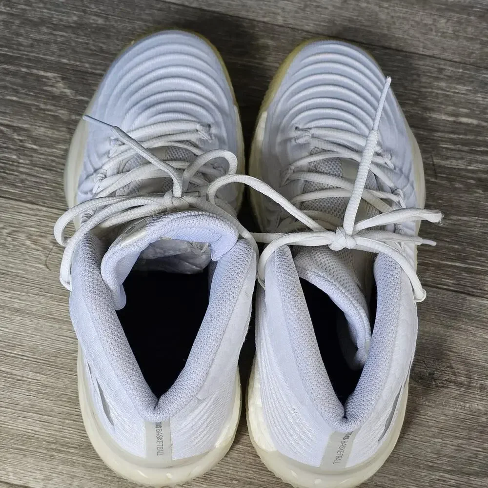 B3 Adidas Explosive 2017 Primeknit Men's 7 Low CQ0443 Running White Sneakers